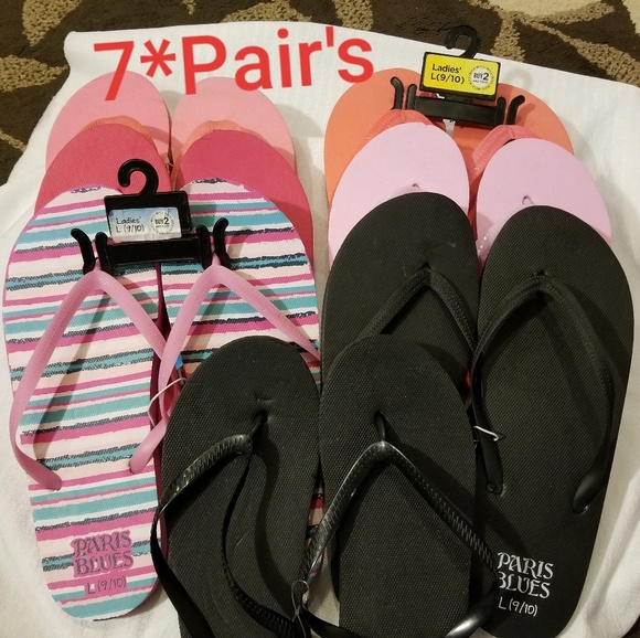 Paris Blues Shoes - Bundle of Women's Flip Flops